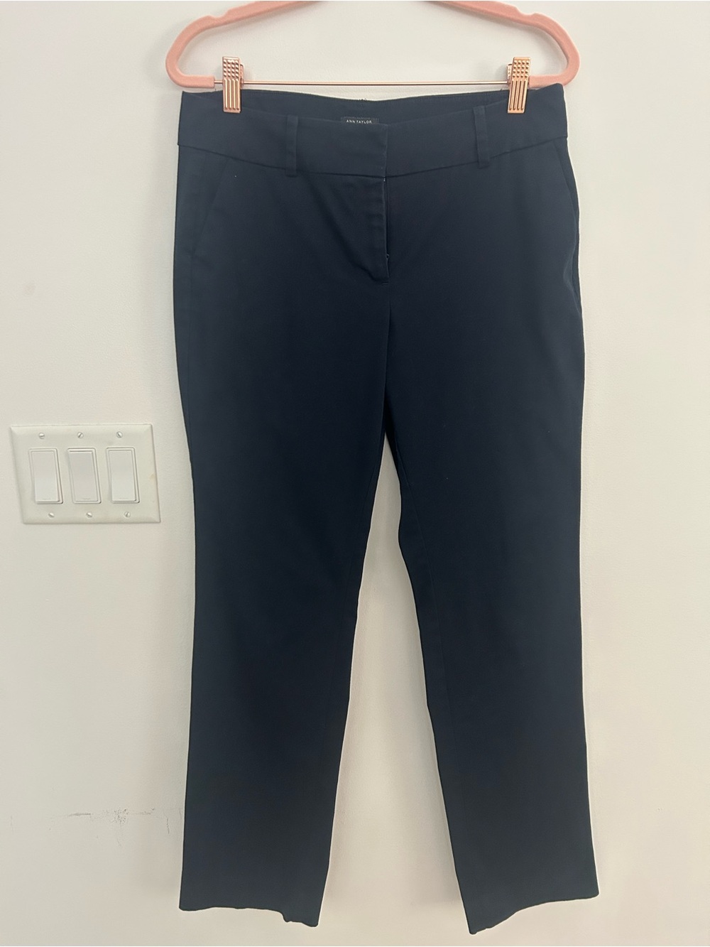 Ann Taylor Factory Modern Ankle Pants Navy Petite Women’s 6P Career